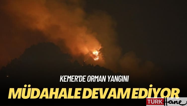Kemer’de orman yangını: Müdahale devam ediyor