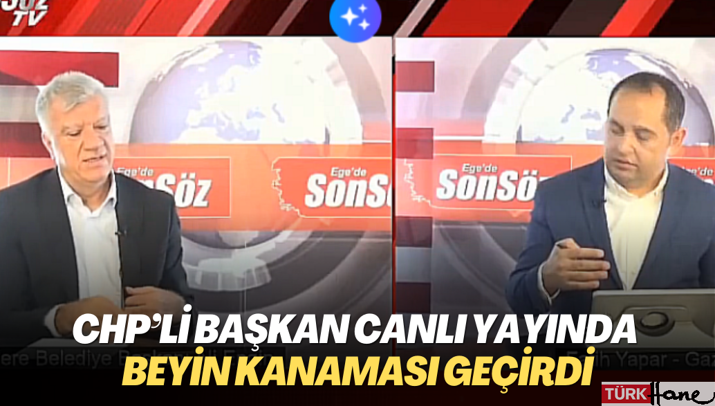 CHP’li başkan katıldığı canlı yayında beyin kanaması geçirdi