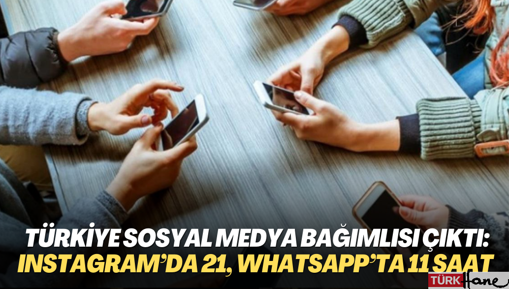 Türkiye sosyal medya bağımlısı çıktı: Instagram’da 21, WhatsApp’ta 11 saat harcıyorlar