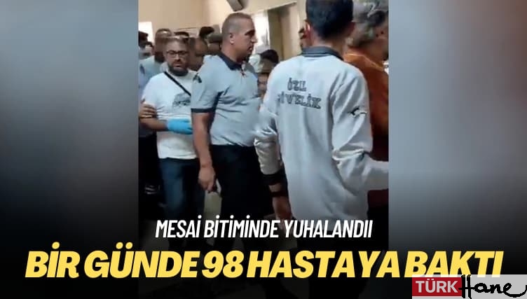 Bir günde 98 hastaya baktı