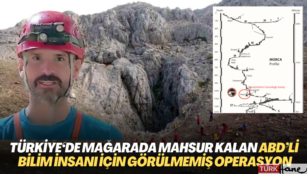 Türkiye’de Mağarada mahsur kalan ABD’li bilim insanı için görülmemiş operasyon