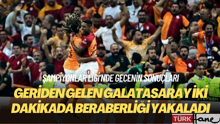Geriden gelen Galatasaray iki dakikada beraberliği yakaladı
