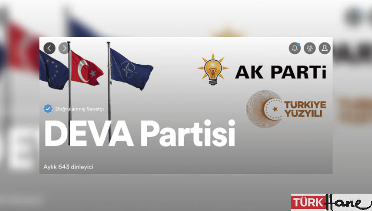 DEVA Partisi’nin Spotify hesabı hacklendi, AKP logosu kondu