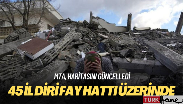 MTA, haritasını güncelledi: 45 il diri fay hattı üzerinde