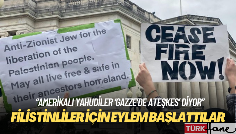 Yahudiler Filistinliler için eylem başlattı