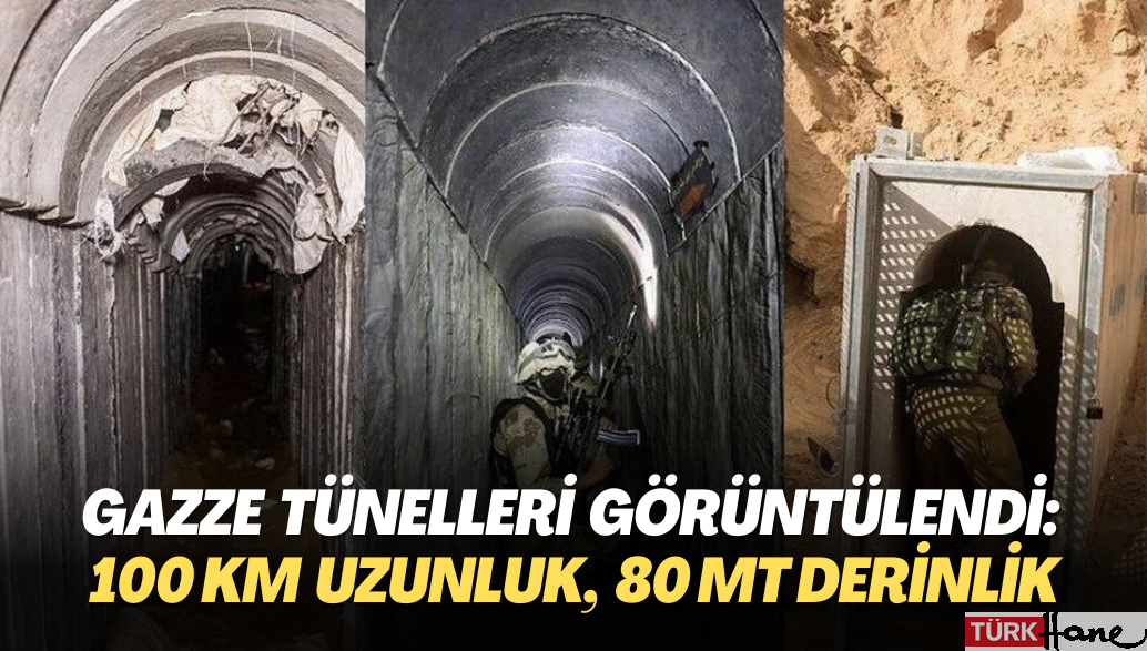 Gazze tünelleri görüntülendi: 100 kilometre uzunluğunda, 80 metre derinliğinde