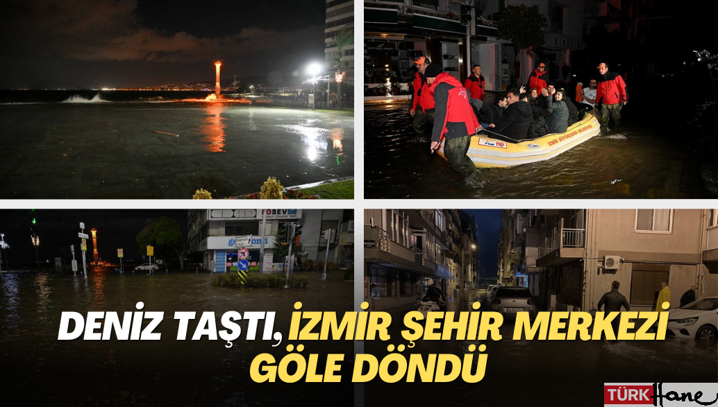 Deniz taştı, İzmir şehir merkezi göle döndü