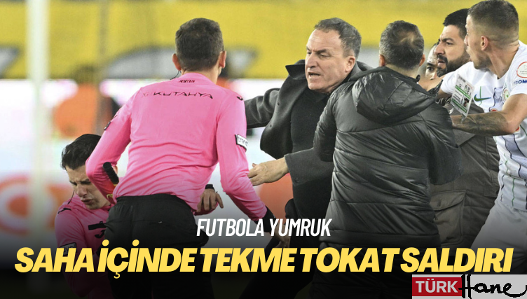 Hakem Halil Umut Meler’e saha içinde tekme tokat saldırı