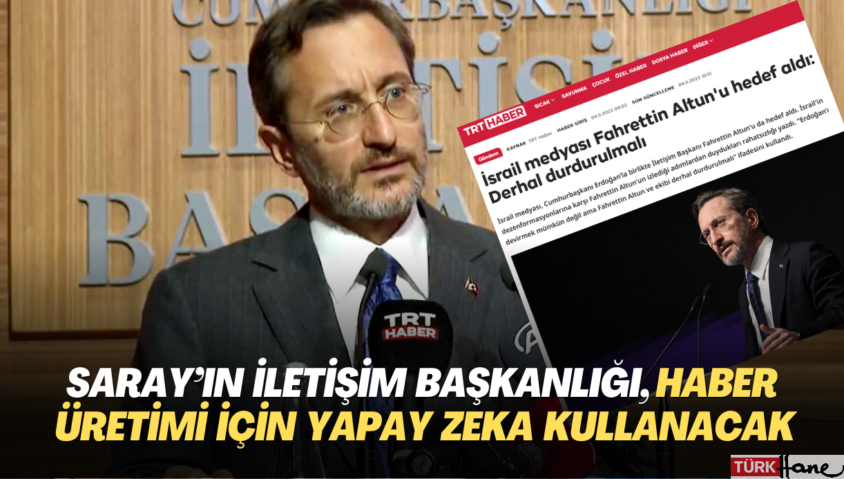 Saray’ın İletişim Başkanlığı, hızlı haber üretimi için yapay zeka kullanacak