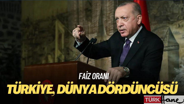 Türkiye faiz oranında dünya dördüncüsü