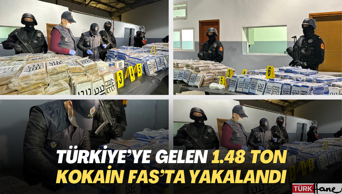 Türkiye’ye gelen 1.48 ton kokain Fas’ta yakalandı
