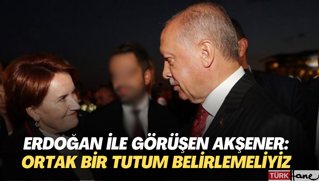 Erdoğan ile görüşen Akşener: Ortak bir tutum belirlemeliyiz