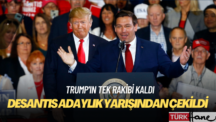 Trump’ın rakiplerinden DeSantis adaylık yarışından çekildi