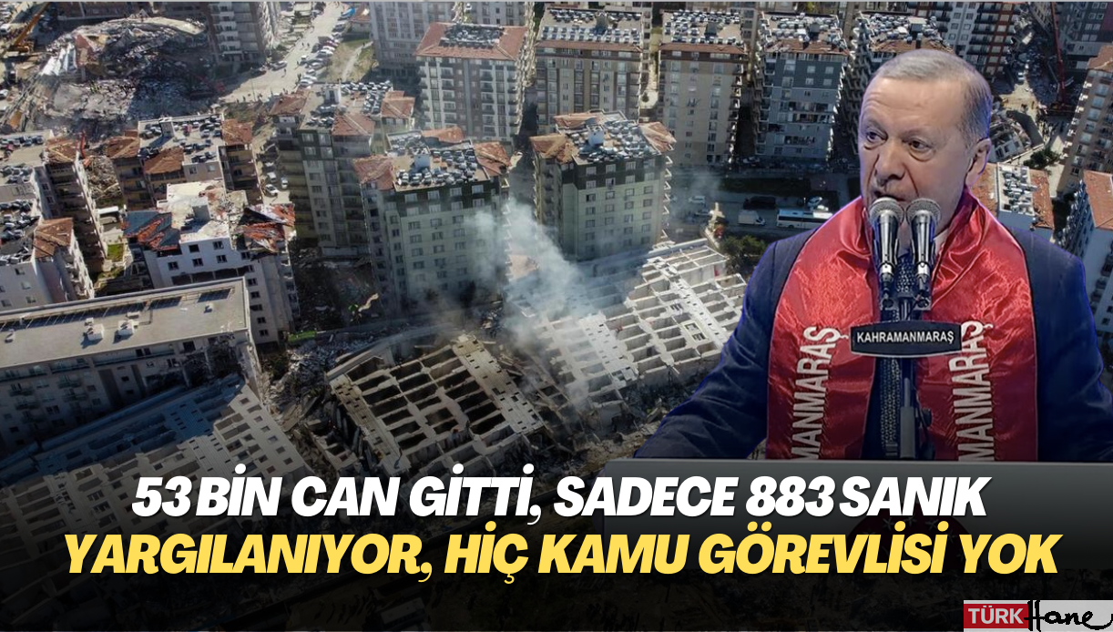 On binlerce bina yıkıldı, 53 bin can gitti : Sadece 883 sanık yargılanıyor, biri bile kamu görevlisi değil