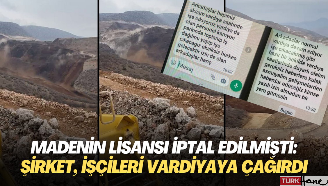 Madenin lisansı iptal edilmişti: Şirket, işçileri vardiyaya çağırdı