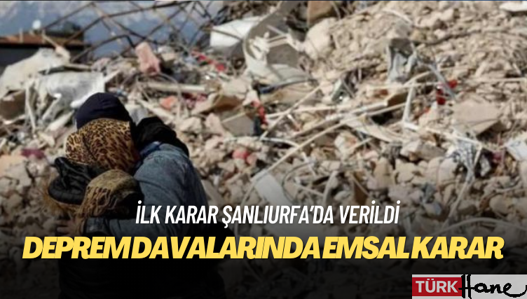 Deprem davalarında emsal karar