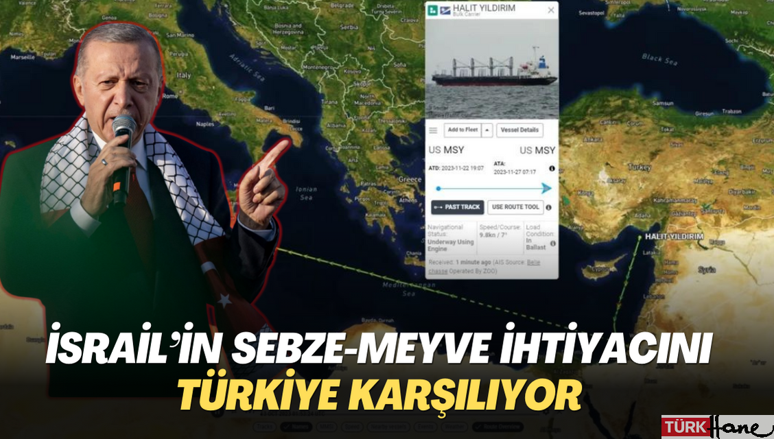 İsrail’in sebze-meyve ihtiyacını Türkiye karşılıyor