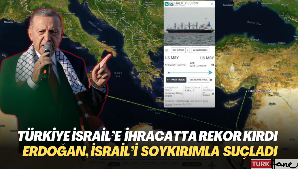 Türkiye İsrail’e ihracatta rekor kırdı: Erdoğan, İsrail’i soykırımla suçladı
