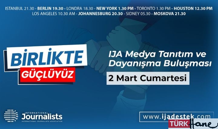 IJA Medya Tanıtım ve Dayanışma buluşması 2 Mart Cumartesi