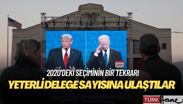 ABD’de Biden ve Trump seçimde aday olmak için gerekli delege sayısına ulaştı