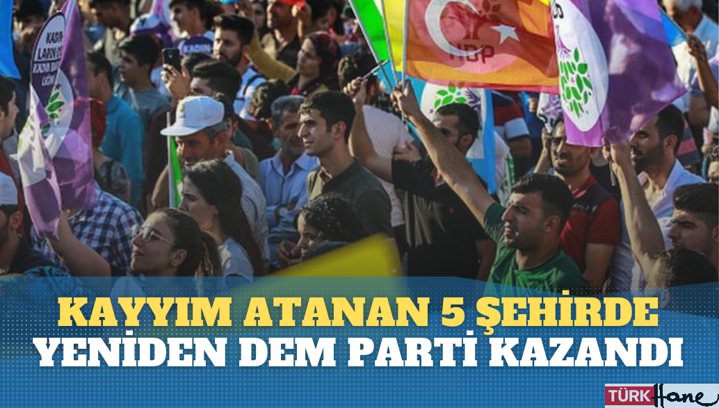 Kayyım atanan 5 şehirde yeniden DEM Parti kazandı