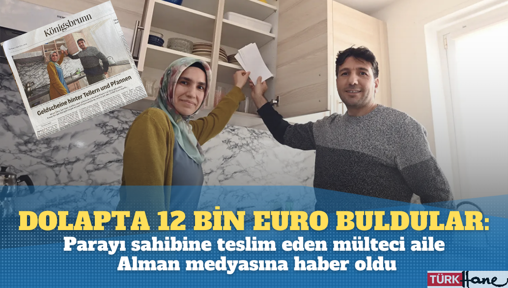 Mülteci aile, satın aldıkları dolapta buldukları 12 bin Euro’yu sahibine teslim etti