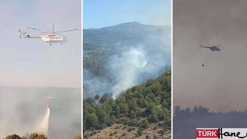 Çanakkale’deki orman yangını 24 saat sonra kontrol altında; Uşak, İzmir ve Manisa’daki orman yangınları sür