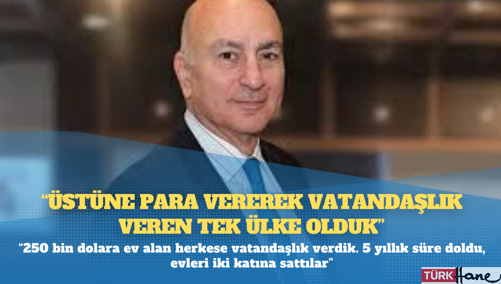 Mahfi Eğilmez: Üstüne para vererek vatandaşlık veren tek ülke olduk