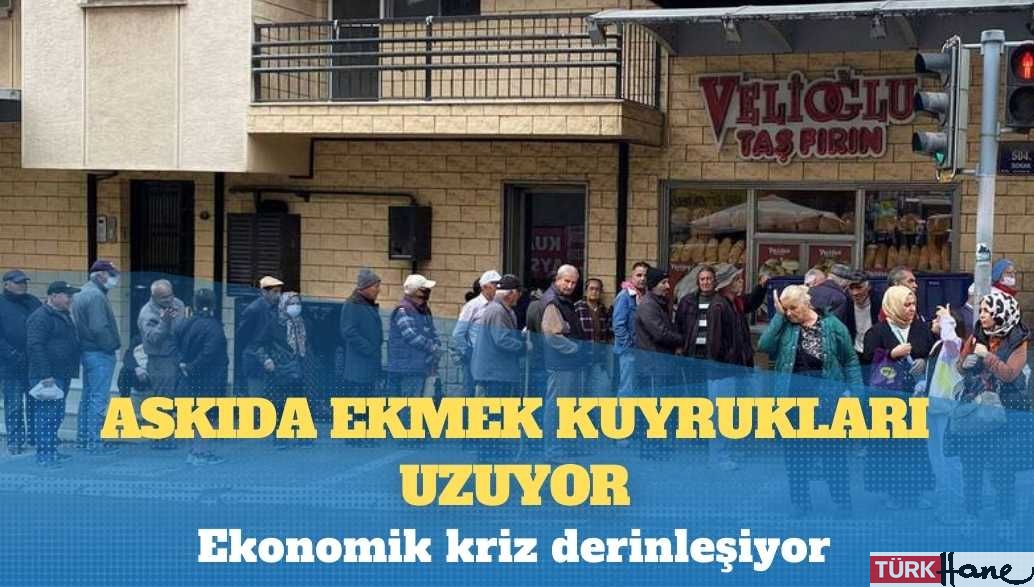 Ekonomik kriz derinleşiyor; askıda ekmek kuyrukları uzuyor
