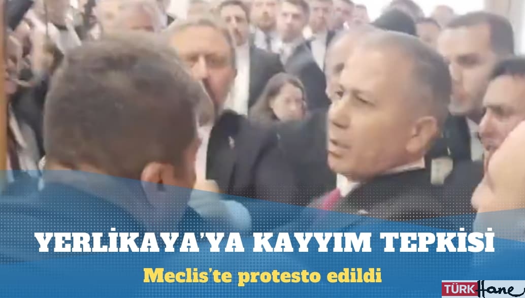 Ali Yerlikaya’ya Meclis’te kayyım protestosu