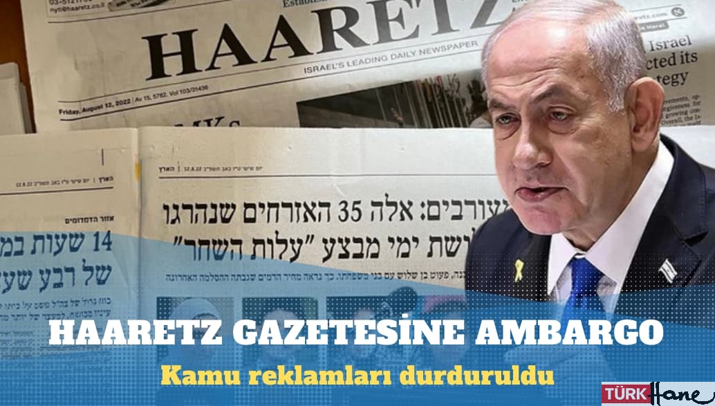 İsrail hükümetinden muhalif Haaretz gazetesine ambargo