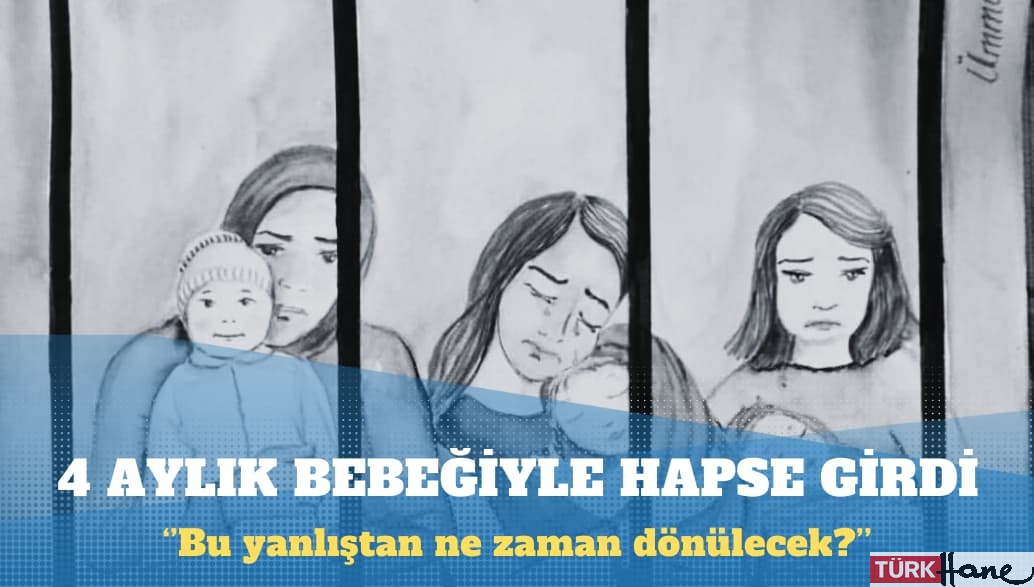 KHK’lı öğretmen, 4 aylık bebeğiyle hapse girdi