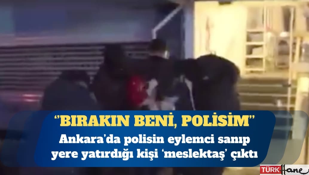 Sivil polis, polislerin elinden zor kurtuldu