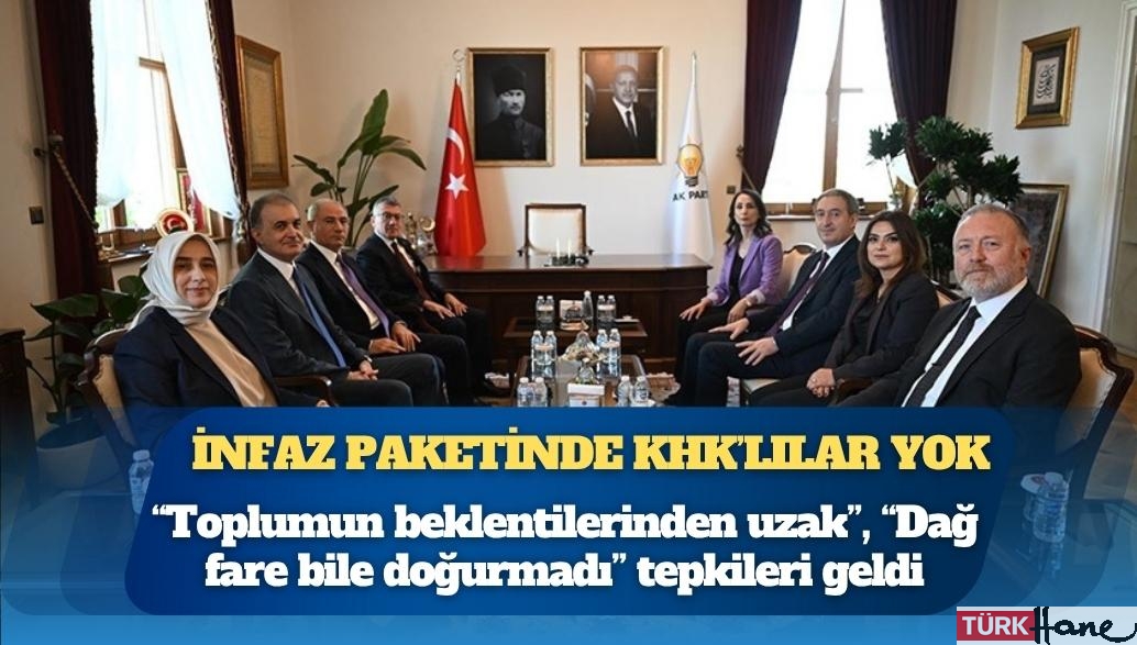 İnfaz paketinde KHK’lılar yok: Düzenlemeye, “Toplumun beklentilerinden uzak”, “Dağ fare bile doğurmadı” tepkiler