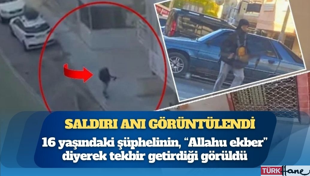 İzmir’de polis merkezine saldırı anı görüntülendi