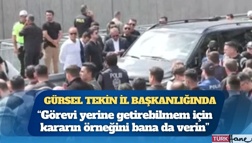 Gürsel Tekin il başkanlığında: Tepkiler eşliğinde açıklama yaptı