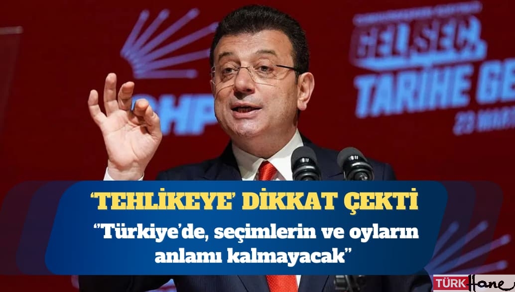 Ekrem İmamoğlu’ndan “Seçim Güvenliği ve Demokrasi Platformu” çağrısı: Türkiye çok büyük bir tehli