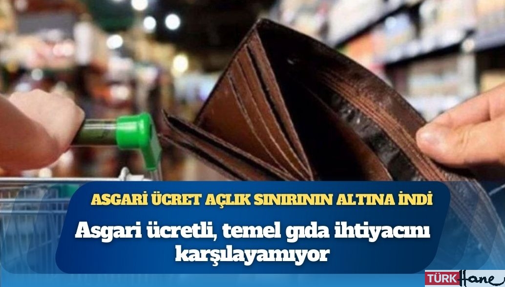 Asgari ücret açlık sınırının altına indi: Vatandaş, temel gıda ihtiyacını karşılayamıyor