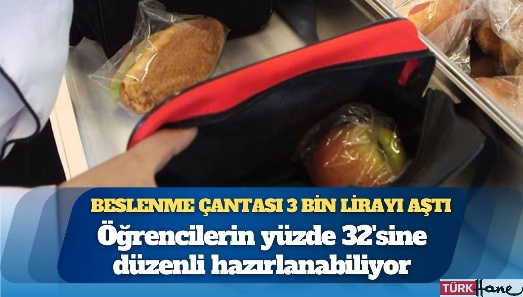 Öğrencilerin yüzde 32’sine düzenli hazırlanabiliyor: Beslenme çantasının maliyeti günlük 200 TL’yi, aylık 3 b