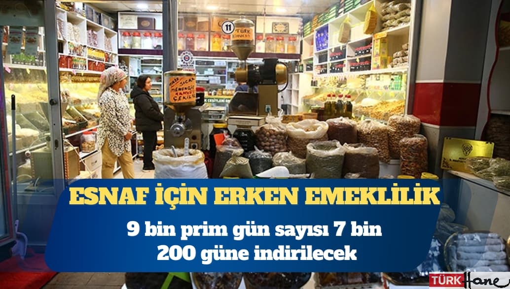 Esnaf için erken emeklilik yolda: 9 bin prim gün sayısı 7 bin 200 güne indirilecek