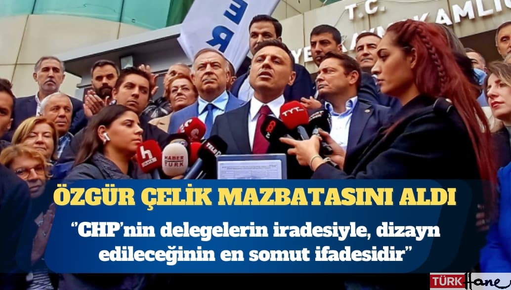 Özgür Çelik mazbatasını aldı