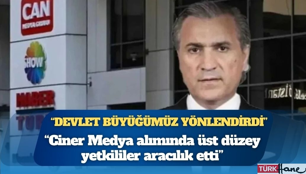 Can Holding Patronu Kenan Can: Devlet büyüğümüz yönlendirdi