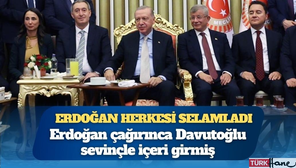 Erdoğan çağırınca Davutoğlu sevinçle içeri girmiş