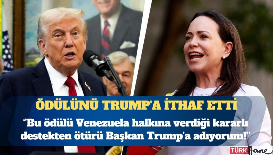 Nobel Barış Ödülü’nü alan Machado, ödülünü Donald Trump’a ithaf etti