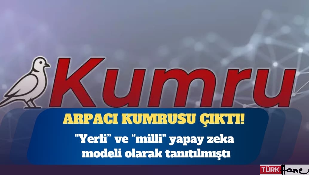Arpacı kumrusu çıktı: ”Yerli ve milli” yapay zeka modeli olarak tanıtılmıştı