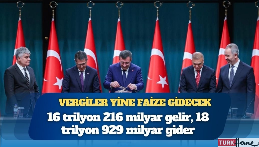 2026 yılı bütçesi açıklandı: Vergiler yine faize gidecek
