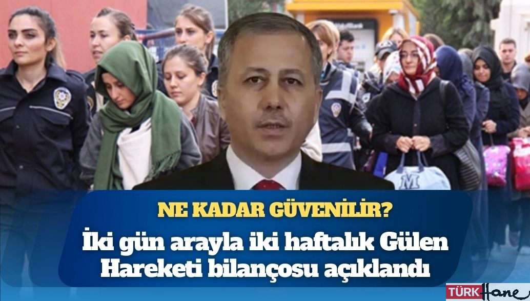 İki gün arayla iki haftalık nefret operasyonu bilançosu açıklandı: Ali Yerlikaya’nın Gülen Hareketi istatistikleri ne