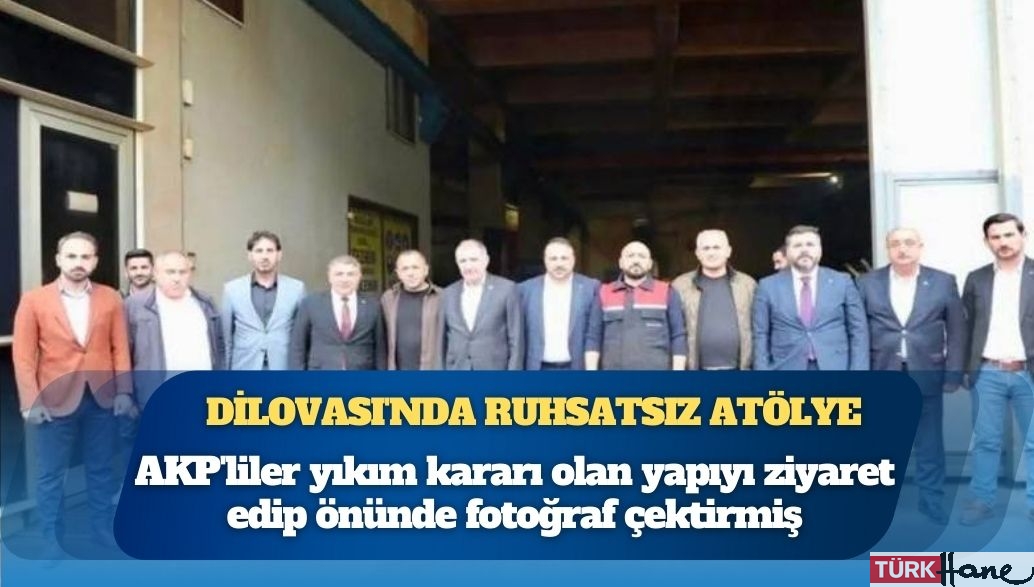 Dilovası yangın faciasında kaçak bina tartışması: AKP’liler yıkım kararı olan yapıyı ziyaret edip önünde fot