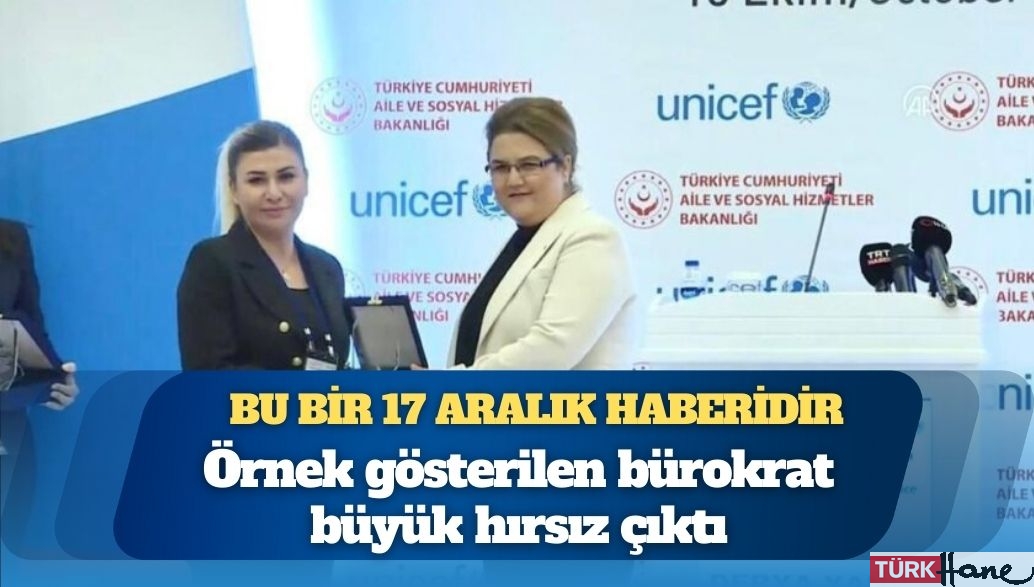 Örnek gösterilen bürokrat büyük hırsız çıktı