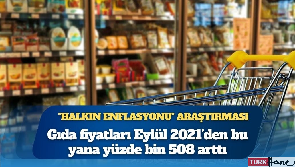 “Halkın Enflasyonu” araştırması: Gıda fiyatları Eylül 2021’den bu yana yüzde bin 508 arttı